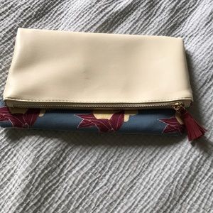 Rachel pally cream and blue and red floral pattern